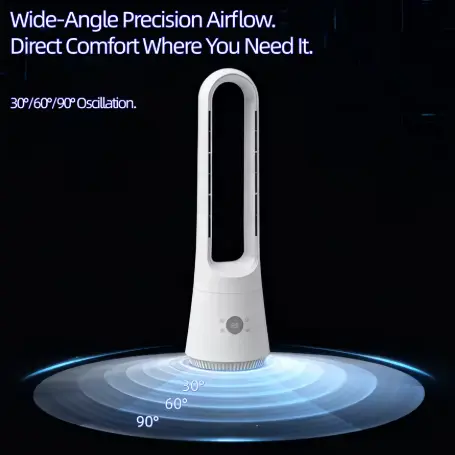 Hot Cool Bladeless Tower Fan Smart Air Purifier With Remote Hot Cool Bladeless Tower Fan Smart Air Purifier With Remote